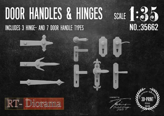 Picture of 1/35 Door Handles & Hinges - RT Diorama 35662