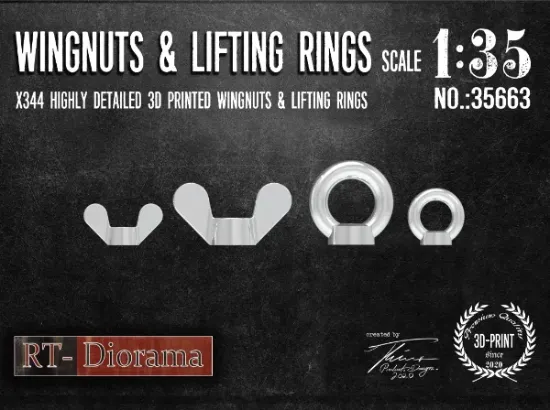 Picture of 1/35 Wingnuts & Lifting Rings - RT Diorama 35663