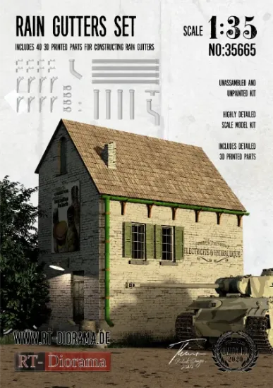 Picture of 1/35 Rain Gutters Set - RT Diorama 35665