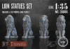 Picture of 1/35 Lion Statues Set (4pcs.) - RT Diorama 35666