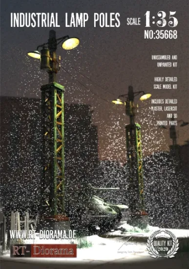 Picture of 1/35 Industrial Lamp Poles (2pcs.) - RT Diorama 35668