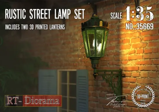Picture of 1/35 Rustic Street Lamp Set - RT Diorama 35669