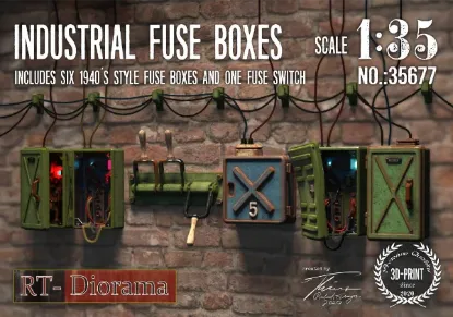 Picture of 1/35 Industrial Fuse Boxes - RT Diorama 35677
