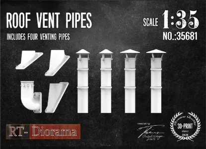 Picture of 1/35 Roof Vent pipes - RT Diorama 35681