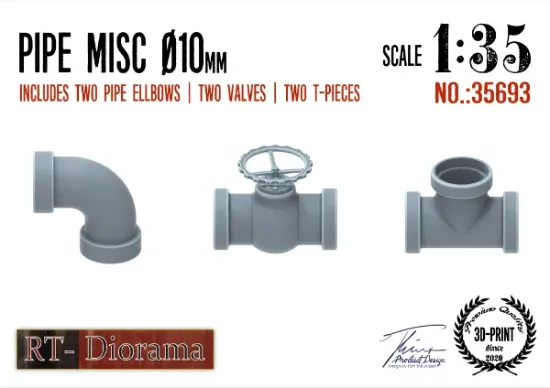 Picture of 1/35 Pipe Misc. 10mm - RT Diorama 35693
