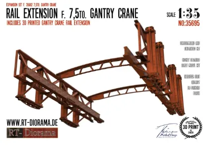 Picture of 1/35 Rail Extension f. 7,5to. Gantry Crane - RT Diorama 35695