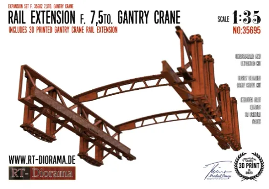 Picture of 1/35 Rail Extension f. 7,5to. Gantry Crane - RT Diorama 35695