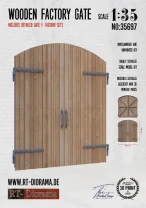 Picture of 1/35 Wooden Factory Gate - RT Diorama 35697