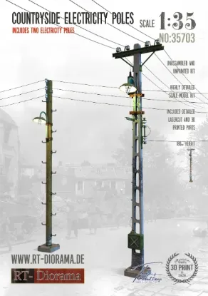 Picture of 1/35 Countryside Electricity Poles - RT Diorama 35703