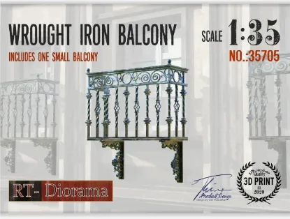Picture of 1/35 Wrought Iron Balcony - RT Diorama 35705