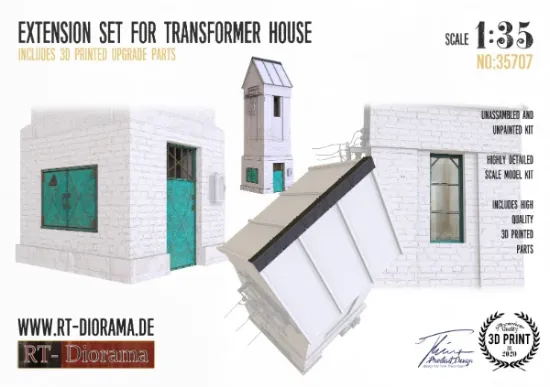 Picture of 1/35 Extension Set Transformer House - RT Diorama 35707