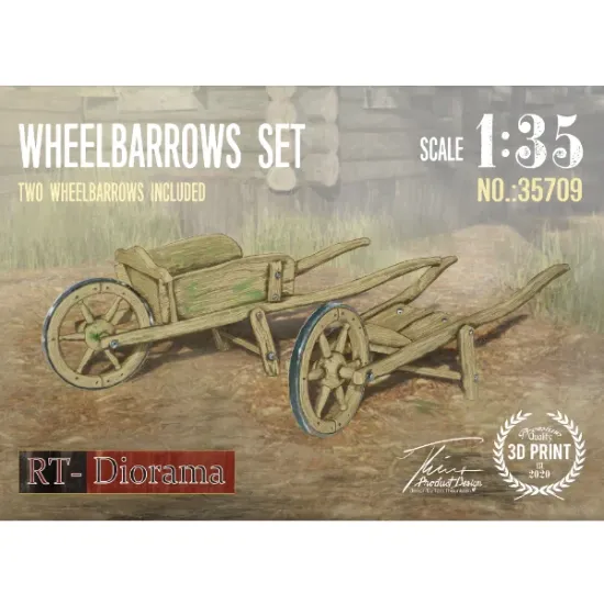 Picture of 1/35 Wheelbarrow Set - RT Diorama 35709