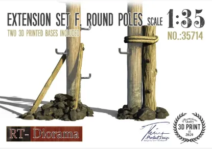Picture of 1/35 Extension Set f. Round Poles - RT Diorama 35714