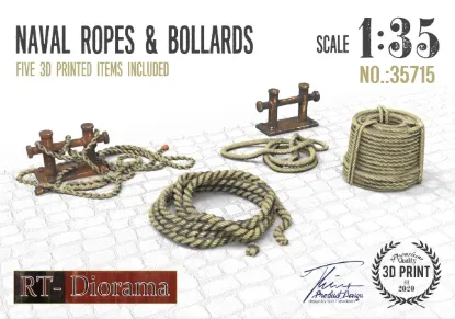 Picture of 1/35 Naval Ropes & Bollards - RT Diorama 35715