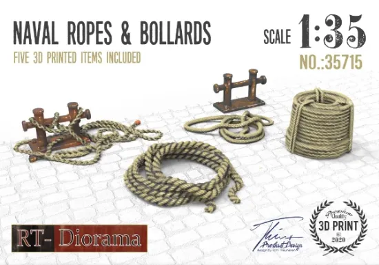 Picture of 1/35 Naval Ropes & Bollards - RT Diorama 35715