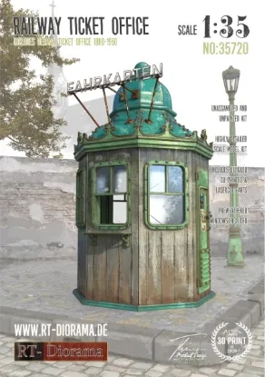 Picture of 1/35 Railway Ticket Office - RT Diorama 35720