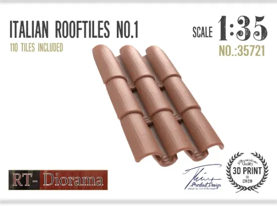 Picture of 1/35 Italian Rooftiles no.1 - RT Diorama 35721