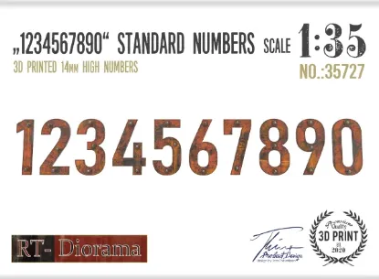 Picture of 1/35 Standard Numbers - RT Diorama 35727