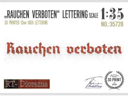 Picture of 1/35 Lettering "Rauchen verboten" - RT Diorama 35728