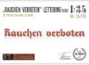 Picture of 1/35 Lettering "Rauchen verboten" - RT Diorama 35728