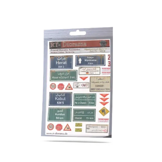 Picture of 1/35 Printed Accesories: "Afghanian rodad Signs" No.2 - RT Diorama 35731