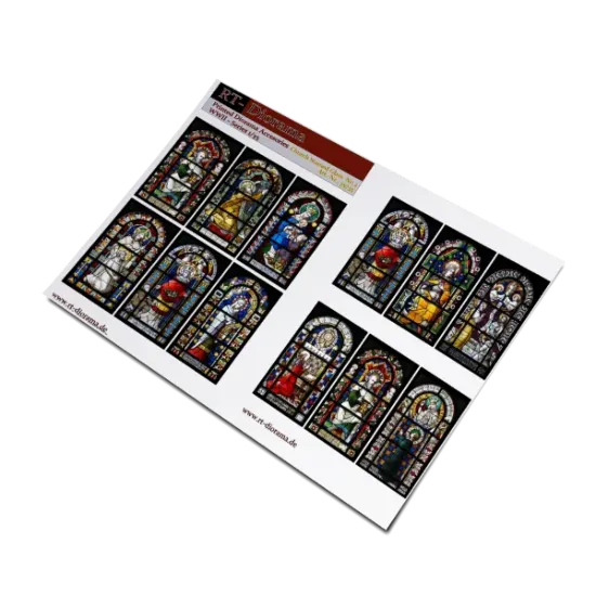 Picture of 1/35 Printed Accesories: Romanic church stained glass windows No.2 - RT Diorama 35735