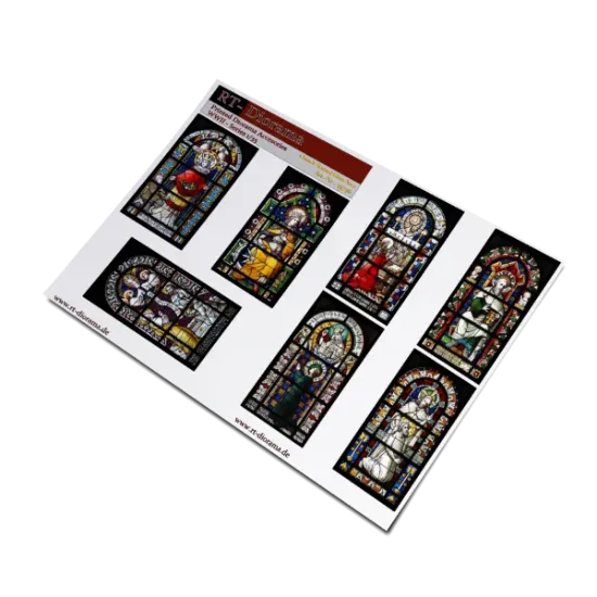 Picture of 1/35 Printed Accesories: Romanic church stained glass windows No.3 - RT Diorama 35736
