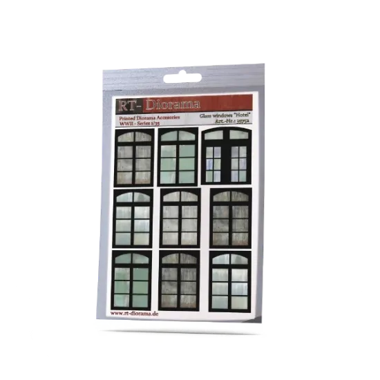 Picture of 1/35 Printed Accesories: Glass windows "Hotel" - RT Diorama 35752