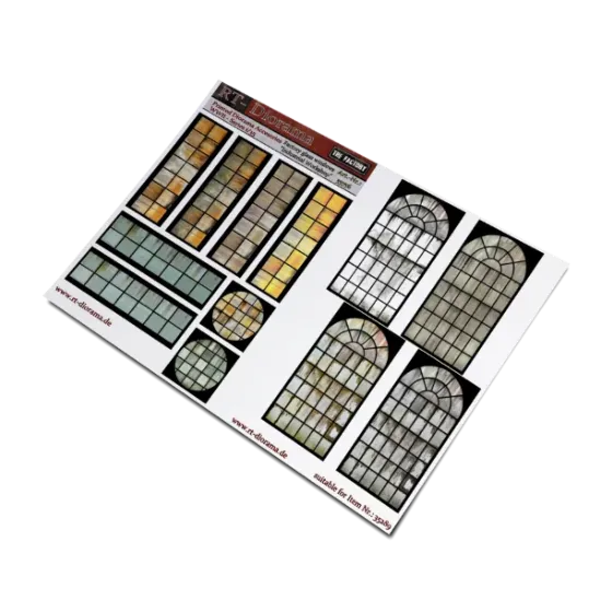 Picture of 1/35 Printed Accesories: Factory glass windows Factory II - RT Diorama 35756