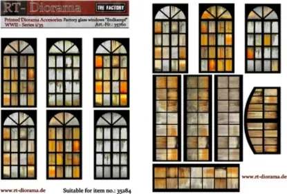 Picture of 1/35 Printed Accesories: Factory glass windows "Endkampf" - RT Diorama 35760