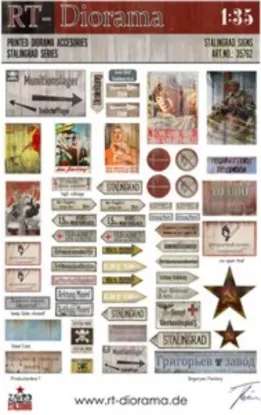 Picture of 1/35 Printed Accesories: Stalingrad Signs - RT Diorama 35762