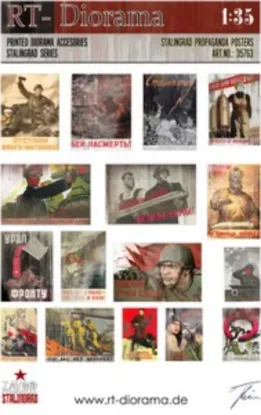 Picture of 1/35 Printed Accesories: Stalingrad Propaganda Posters - RT Diorama 35763