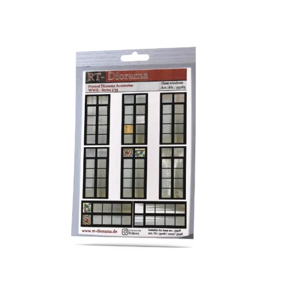 Picture of 1/35 Printed Accesories: Glass windows for 35018 - RT Diorama 35765