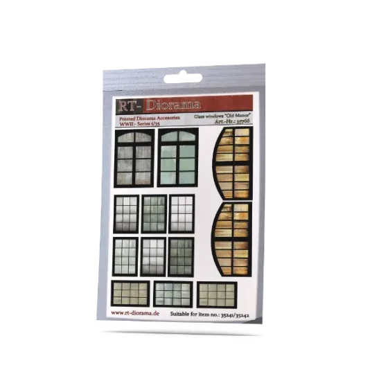 Picture of 1/35 Printed Accesories: Glass windows "Old Manor" - RT Diorama 35766
