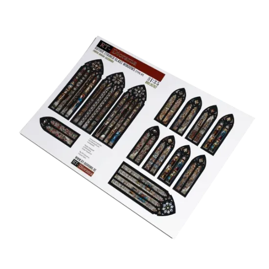 Picture of 1/35 Gothic Stained Glass Windows [Type 01] - RT Diorama 35767