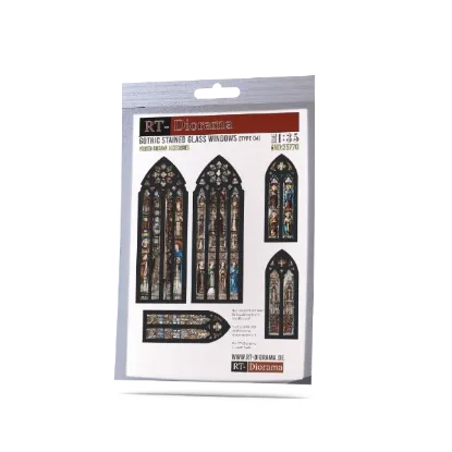 Picture of 1/35 Gothic Stained Glass Windows [Type 04] - RT Diorama 35770