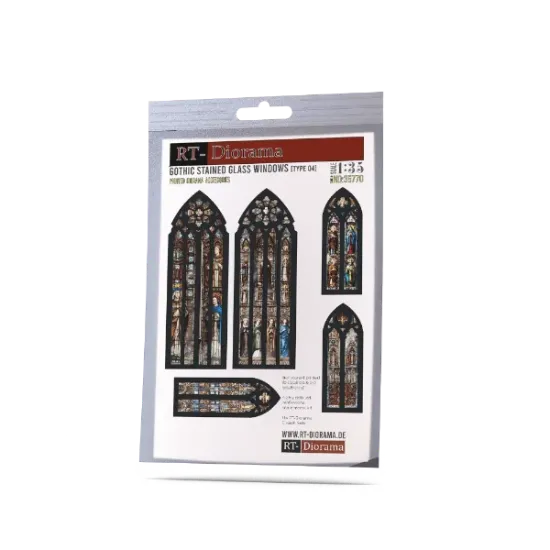 Picture of 1/35 Gothic Stained Glass Windows [Type 04] - RT Diorama 35770