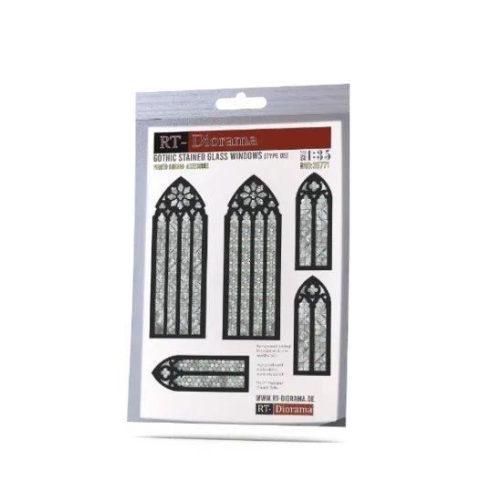 Picture of 1/35 Gothic Stained Glass Windows [Type 05] - RT Diorama 35771