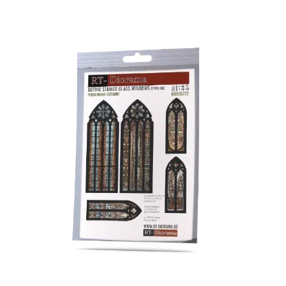 Picture of 1/35 Gothic Stained Glass Windows [Type 06] - RT Diorama 35772