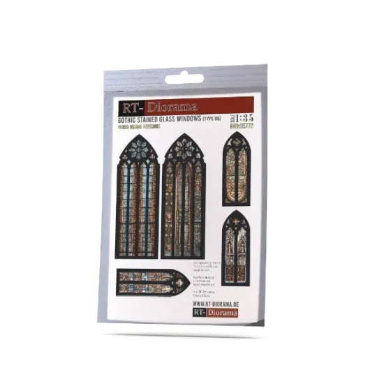 Picture of 1/35 Gothic Stained Glass Windows [Type 06] - RT Diorama 35772