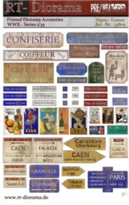 Picture of 1/35 Printed Accesories: Signs France - RT Diorama 35805