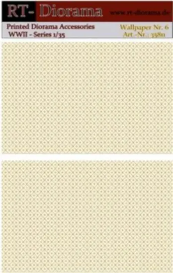 Picture of 1/35 Printed Accesories: Wallpaper Nr.6 Floral Trellis Pattern - RT Diorama 35811