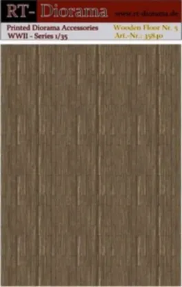 Picture of 1/35 Printed Accesories: Wooden Floor Nr.5 Grey Aged Floorboards - RT Diorama 35840