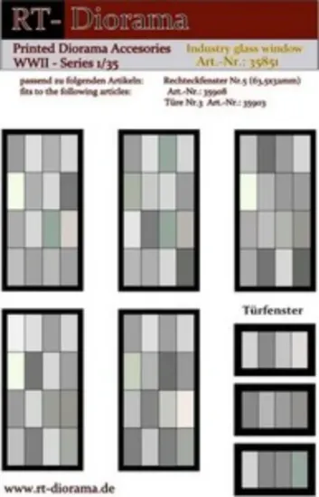 Picture of 1/35 Printed Accesories: Industry glass windows - RT Diorama 35851