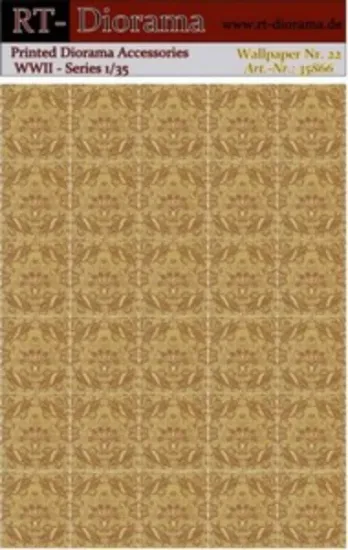 Picture of 1/35 Printed Accesories: Wallpaper Nr.22 Acanthus Vine Pattern - RT Diorama 35866