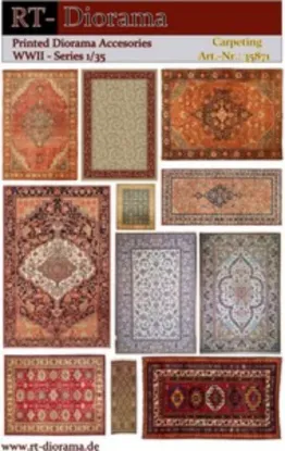 Picture of 1/35 Printed Accesories: Carpeting (Teppiche) - RT Diorama 35871