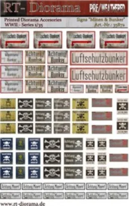 Picture of 1/35 Printed Accesories: "Achtung Minen" - RT Diorama 35872