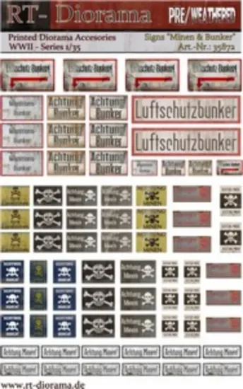 Picture of 1/35 Printed Accesories: "Achtung Minen" - RT Diorama 35872