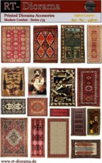 Picture of 1/35 Printed Accesories: "Afghan Carpets" - RT Diorama 35876