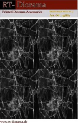 Picture of 1/35 Printed Accesories: Marble Floor Nr.4 Black Marble - RT Diorama 35882